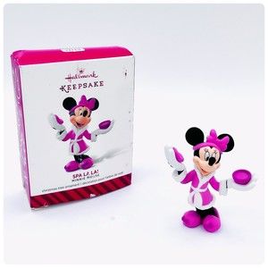Hallmark Keepsake Ornaments Spa LA LA! Minnie Mouse. 2014 Disney Ornament. Nice